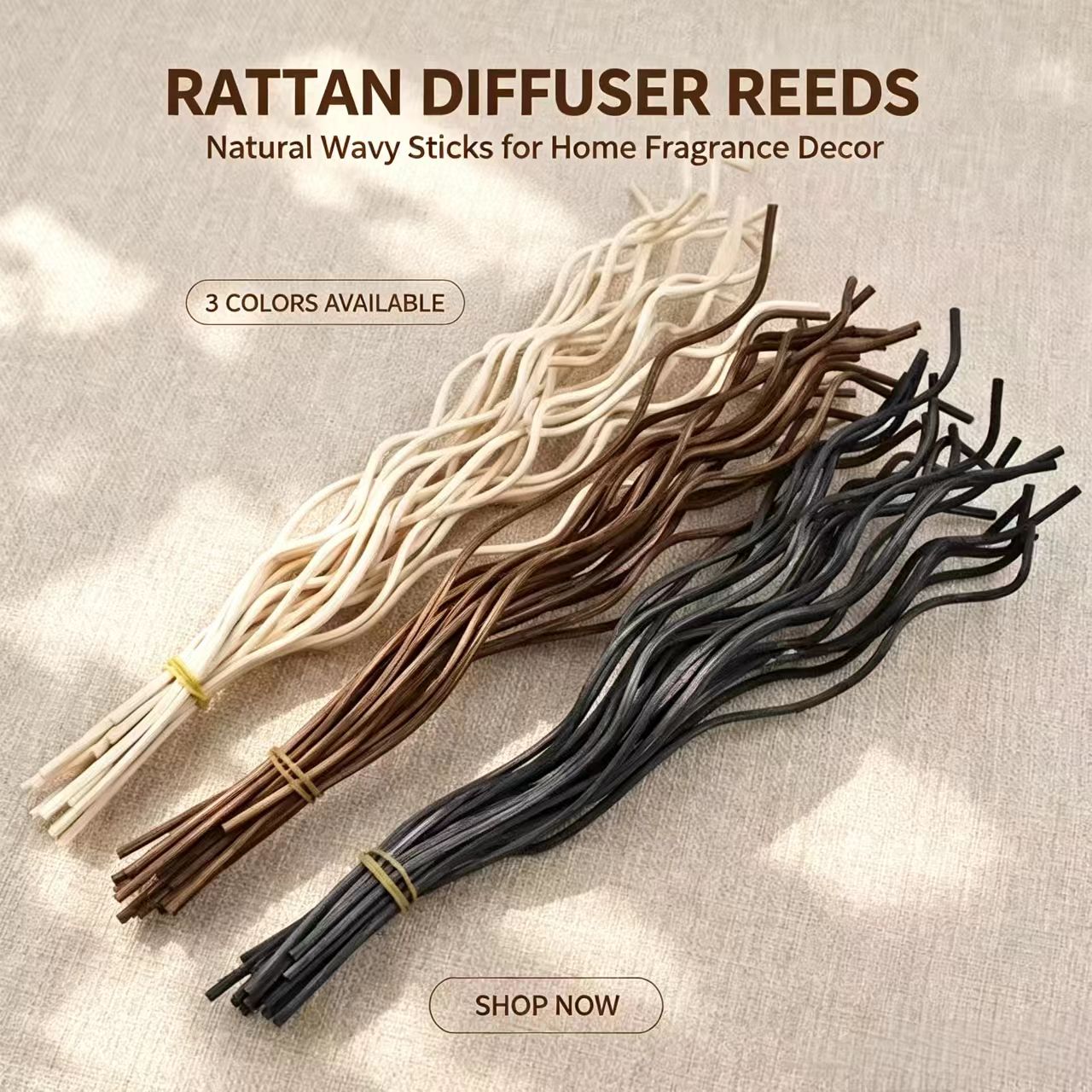 20Pcs Long Wavy Rattan Reed Di - Home Fragrance Items review and price