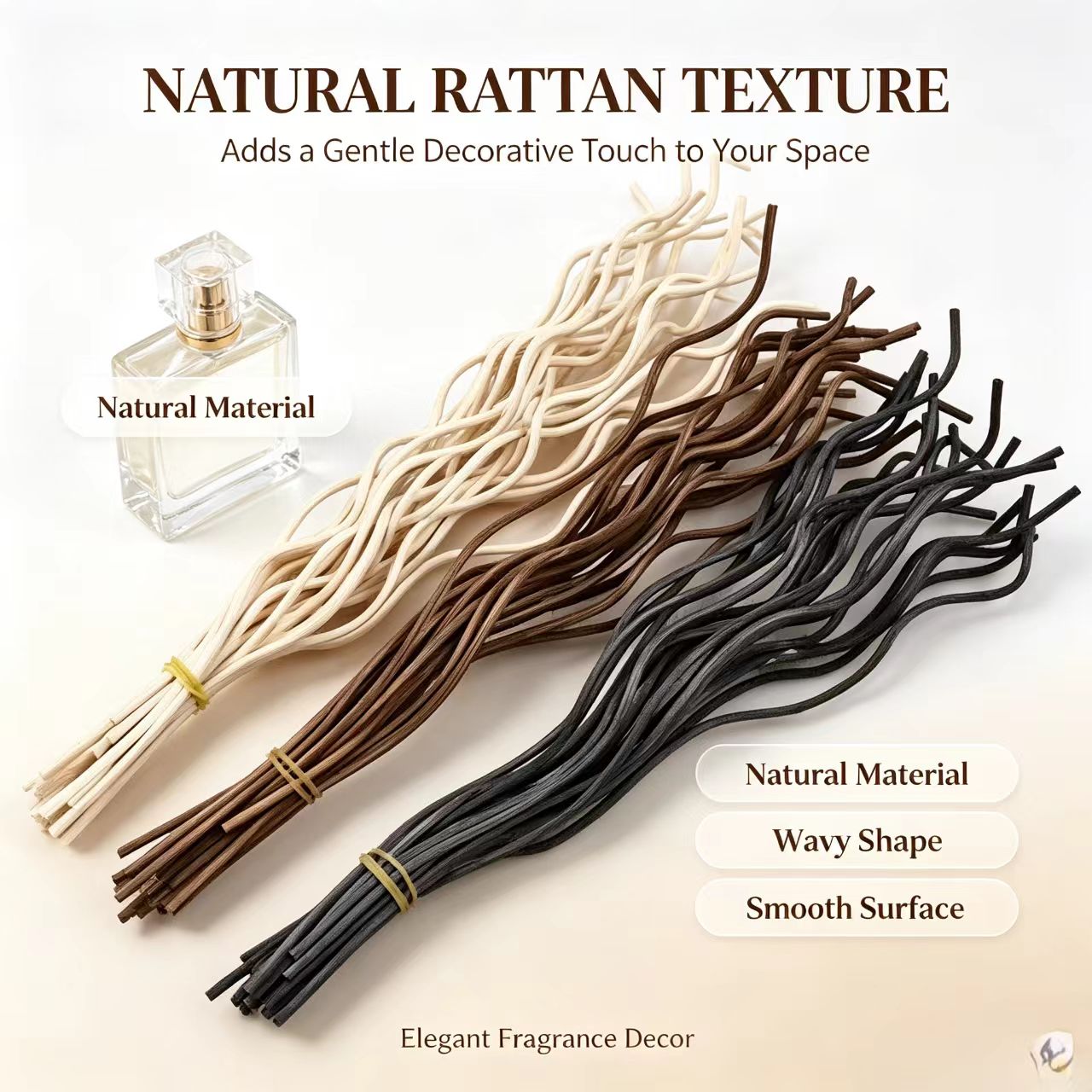 20Pcs Long Wavy Rattan Reed Di - Home Fragrance Items review and price