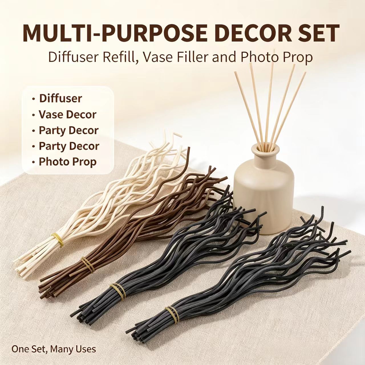 20Pcs Long Wavy Rattan Reed Di - Home Fragrance Items review and price