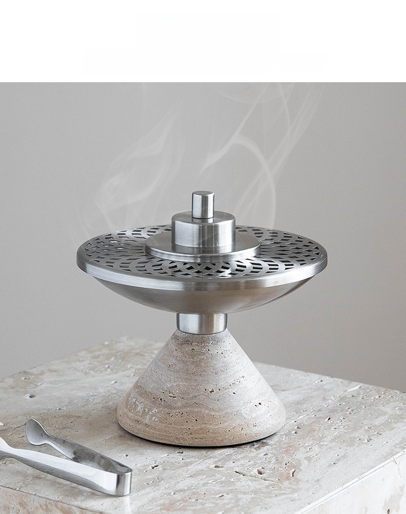 Natural Travertine Incense Bur - Home Fragrance Vanilla Cashmere review and price
