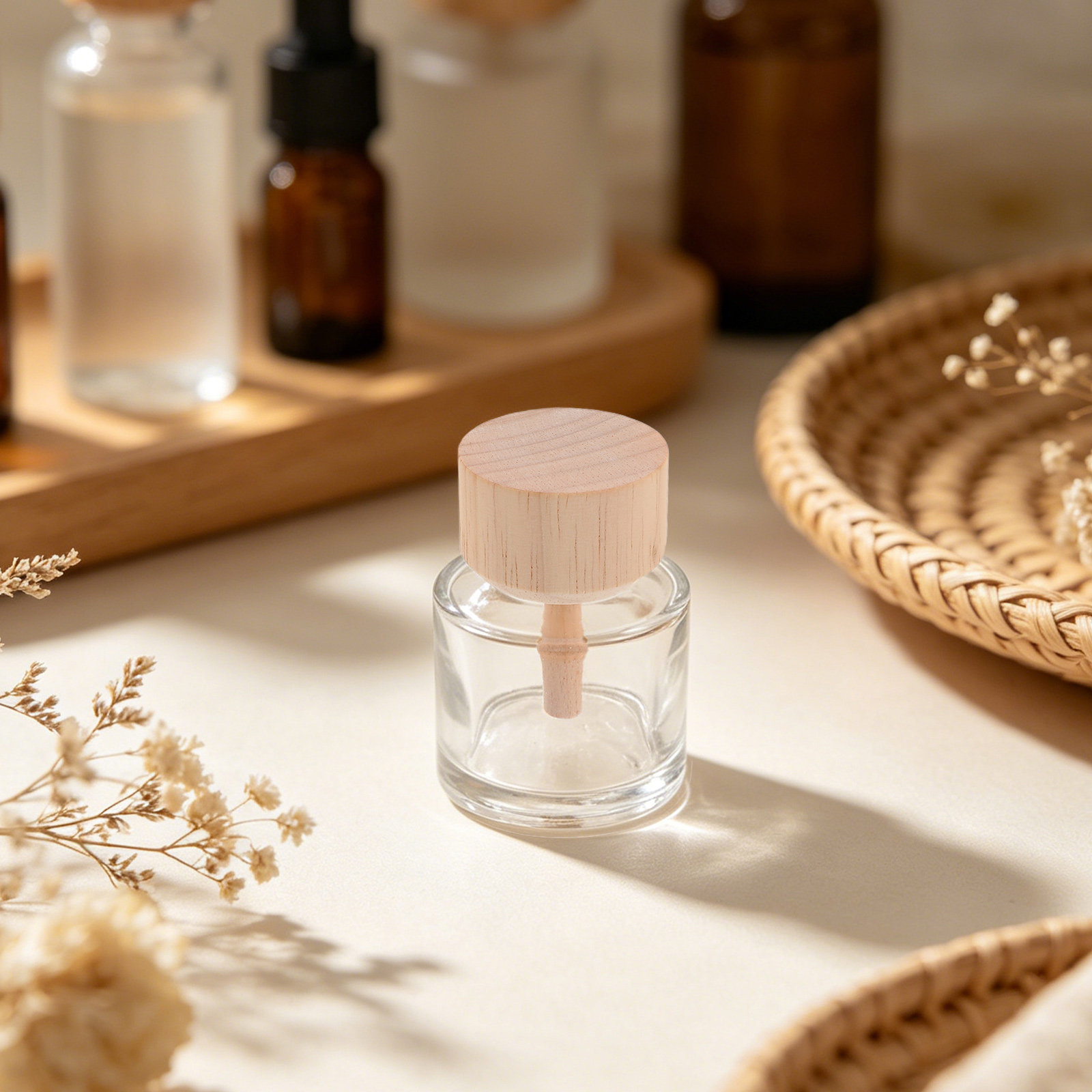2Pcs Clear Glass Reed Diffuser - Home Fragrance And Diffuser review and price