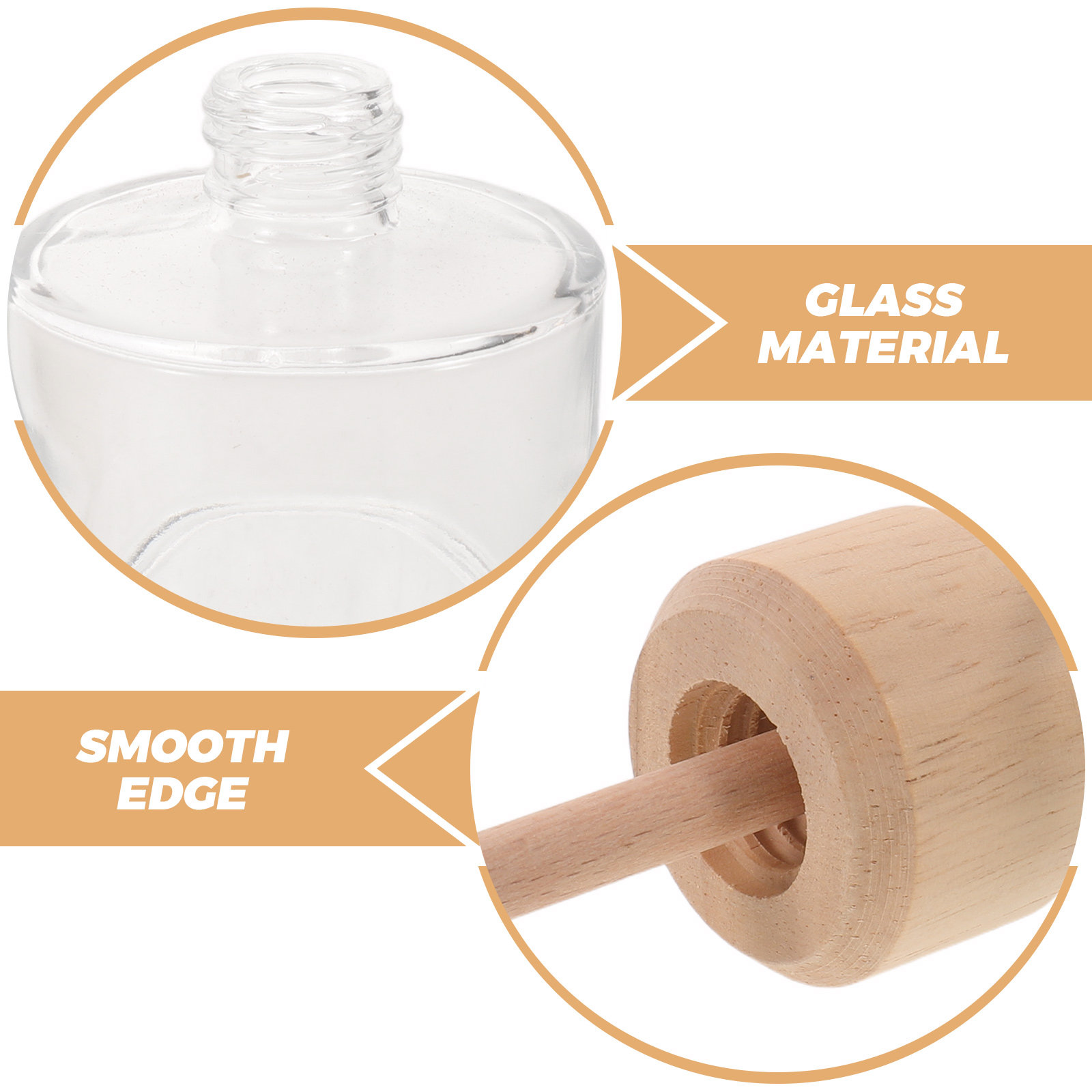 2Pcs Clear Glass Reed Diffuser - Home Fragrance And Diffuser review and price